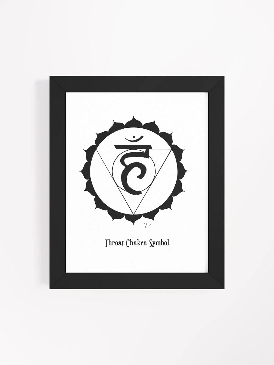 Throat Chakra Symbol Framed Art product image (4)