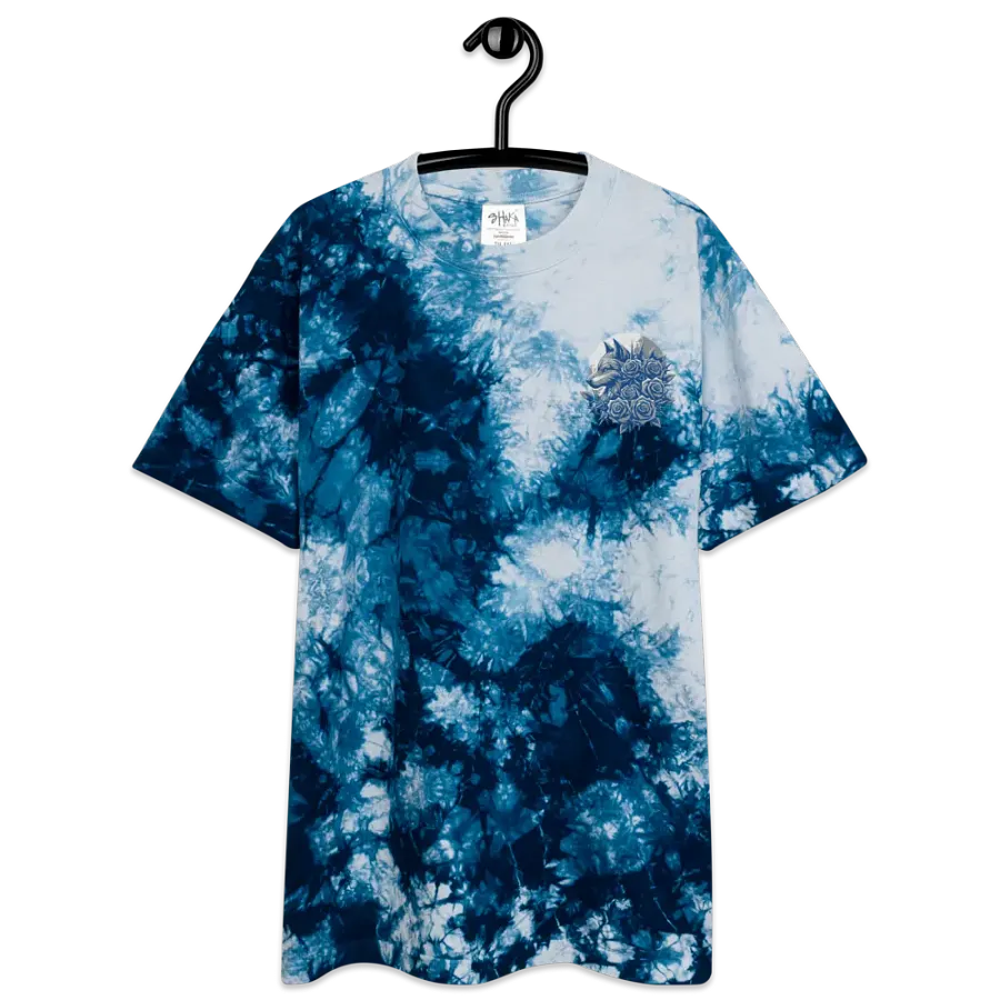 Midnight Roses Wolf Embroidered Tie-Dye Tee product image (6)