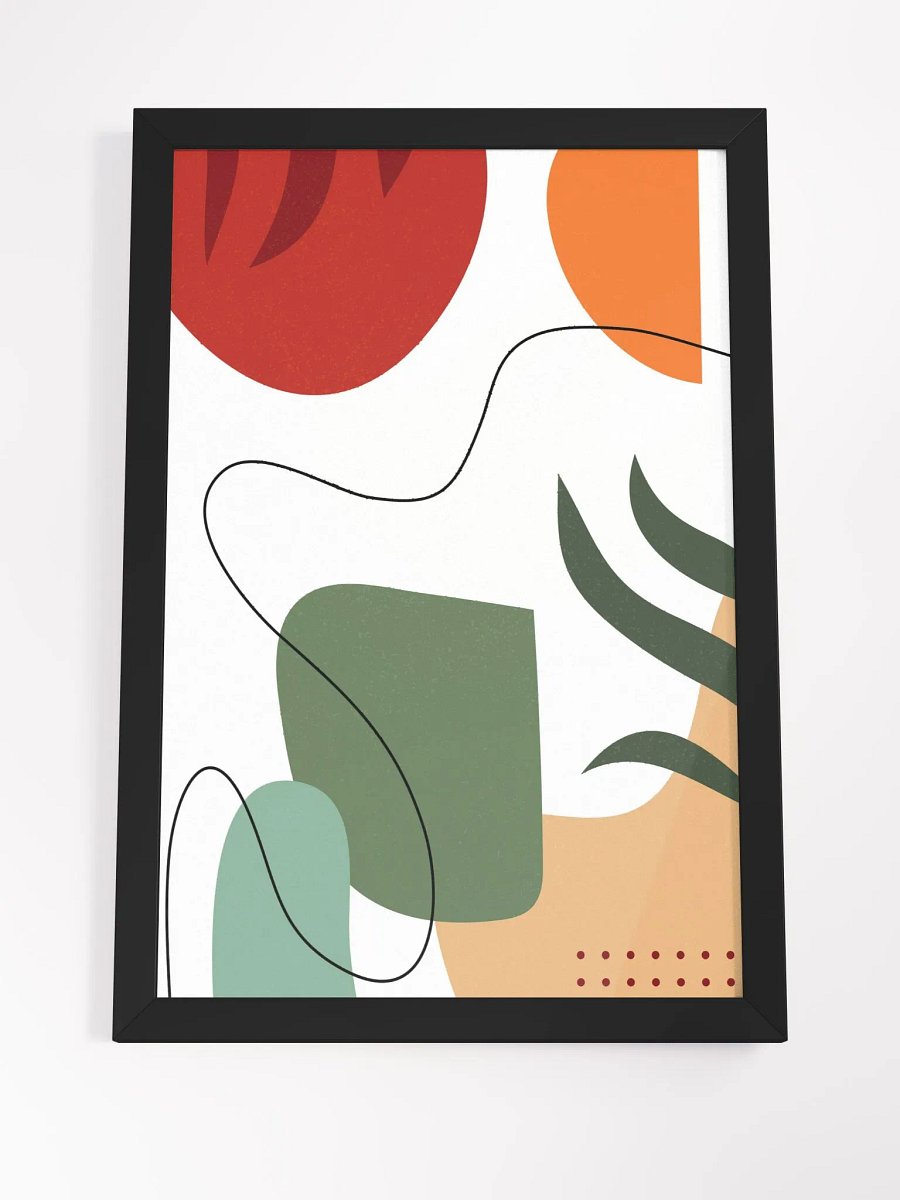 Abstract Geometric Fusion Framed Poster product image (24)