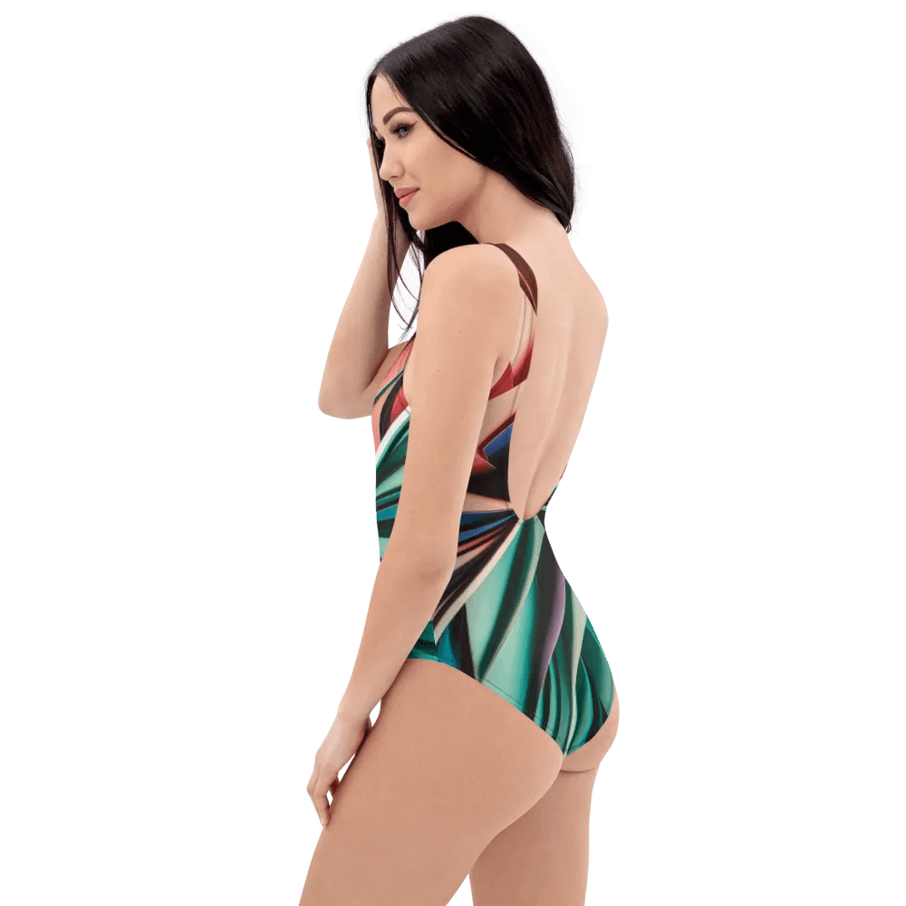 TDS Music Abstract One-Piece Swimsuit in Vibrant Colors (XS-3XL) product image (10)