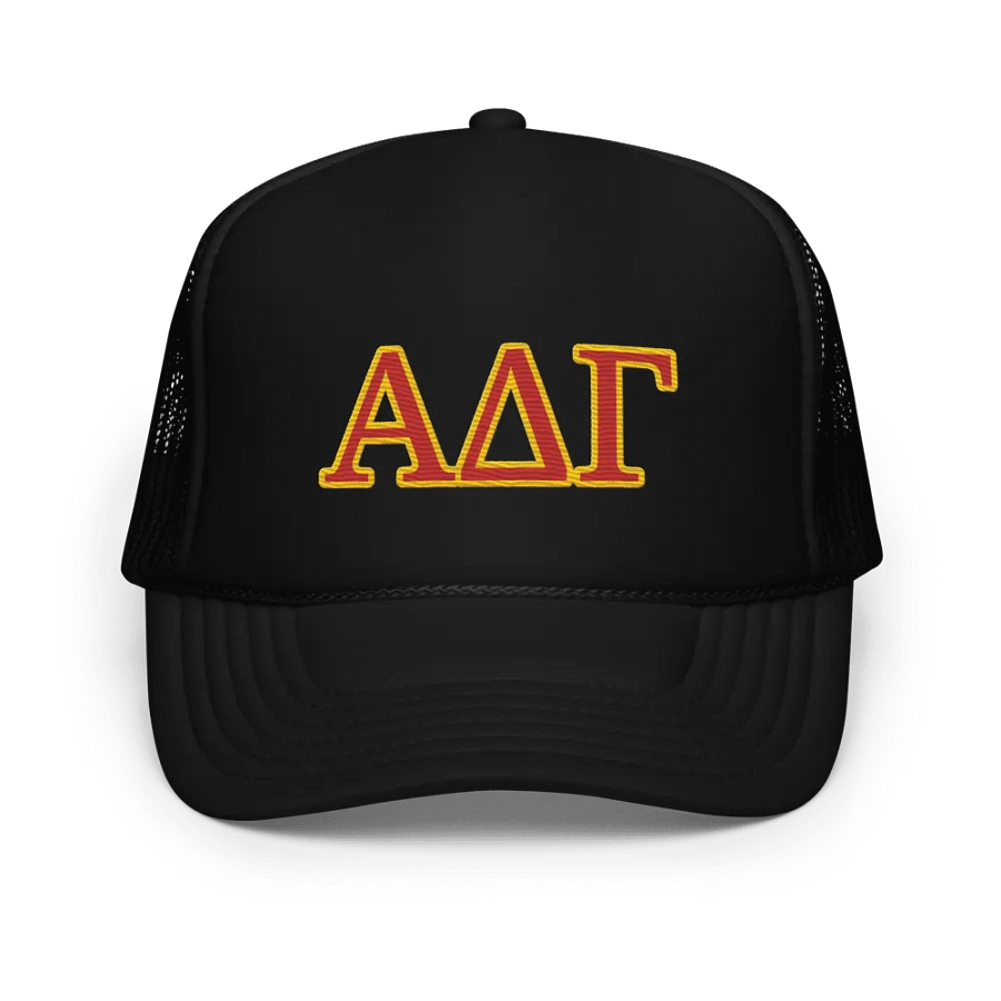 ADG Letters Foam Trucker Cap - Puff Embroidery product image (1)