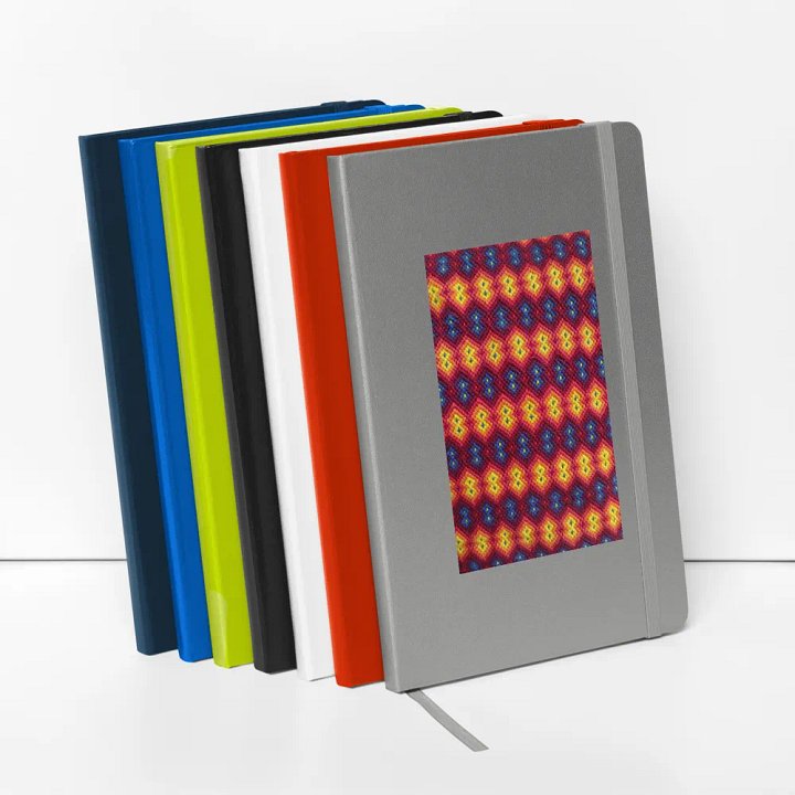 Red & Blue Diamond Hardcover Notebook product image (10)