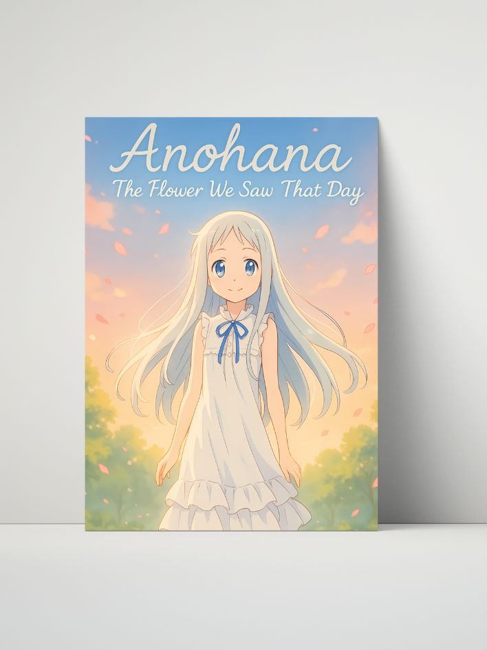 Anohana – Meiko "Menma" Honma Sunset Scene – 8x10 Metal Print product image (1)