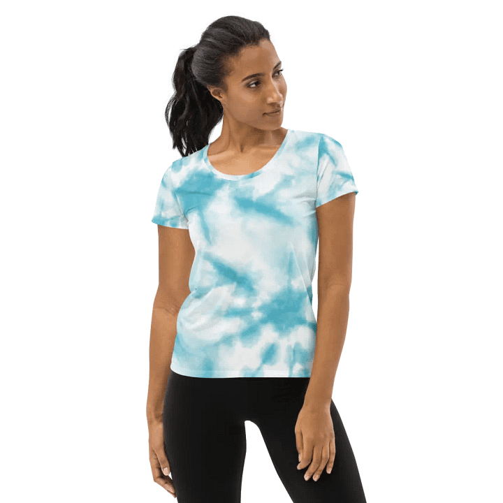 Aqua Dream All-Over Women's Athletic Tee product image (1)