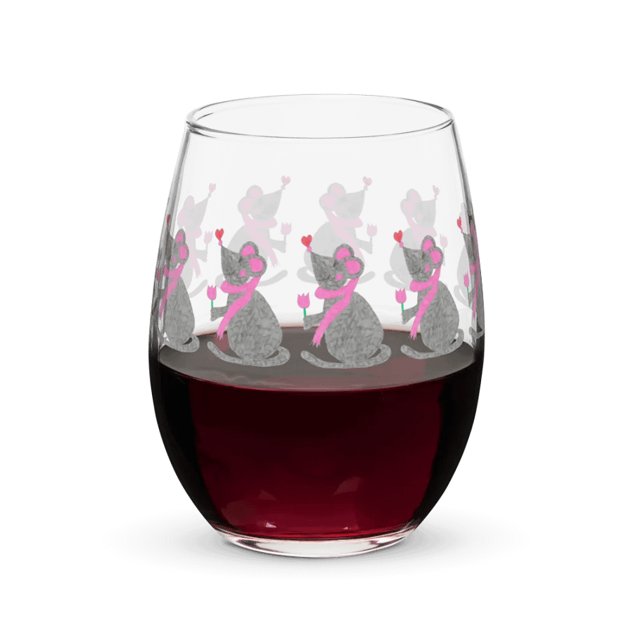 Tulip mouse Stemless Wine Glass product image (7)