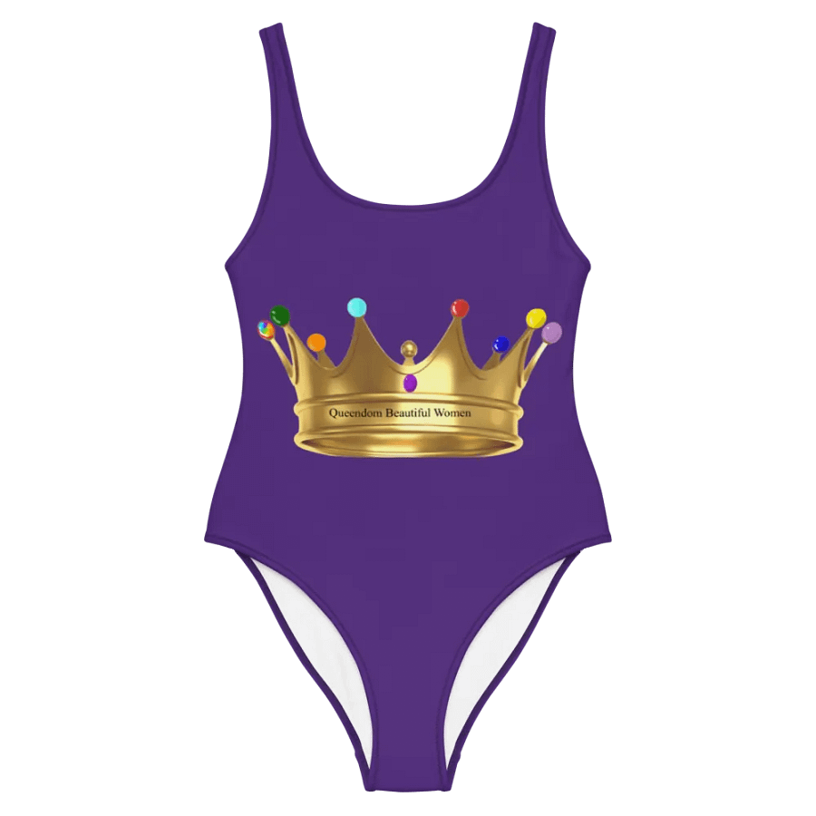 Queendom Beautiful Women Gemstone Crown Swimsuit/ Royal Purple (TM) product image (7)
