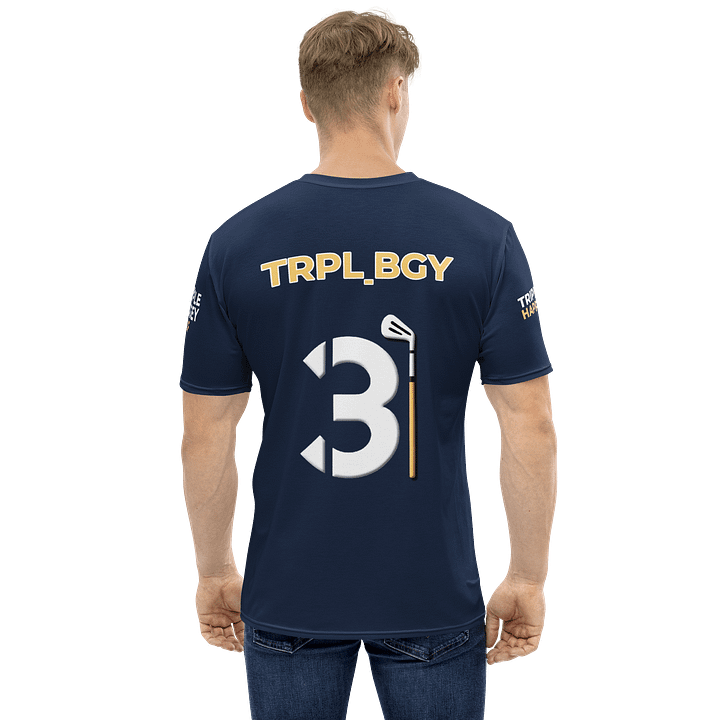 Team TRPL_BGY - Athletic T Navy product image (1)
