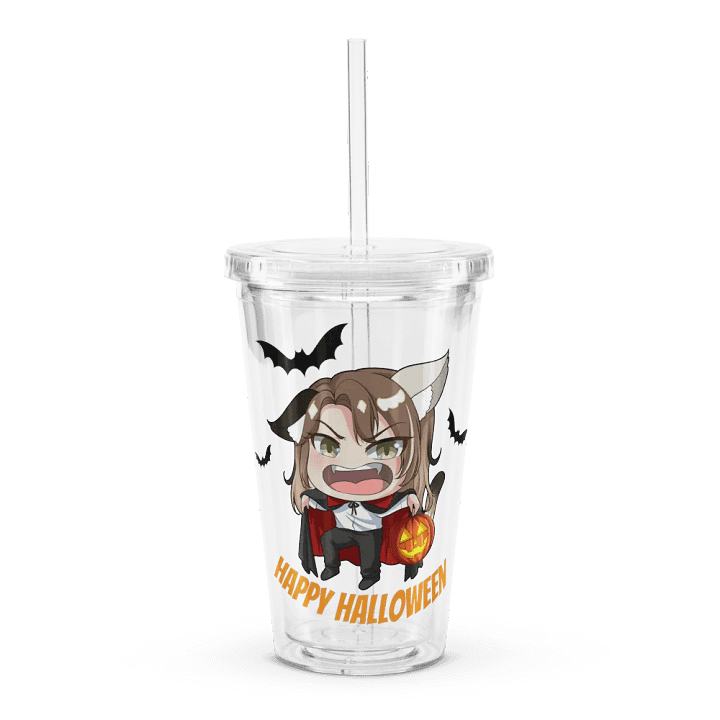 Halloween clear plastic tumbler product image (1)