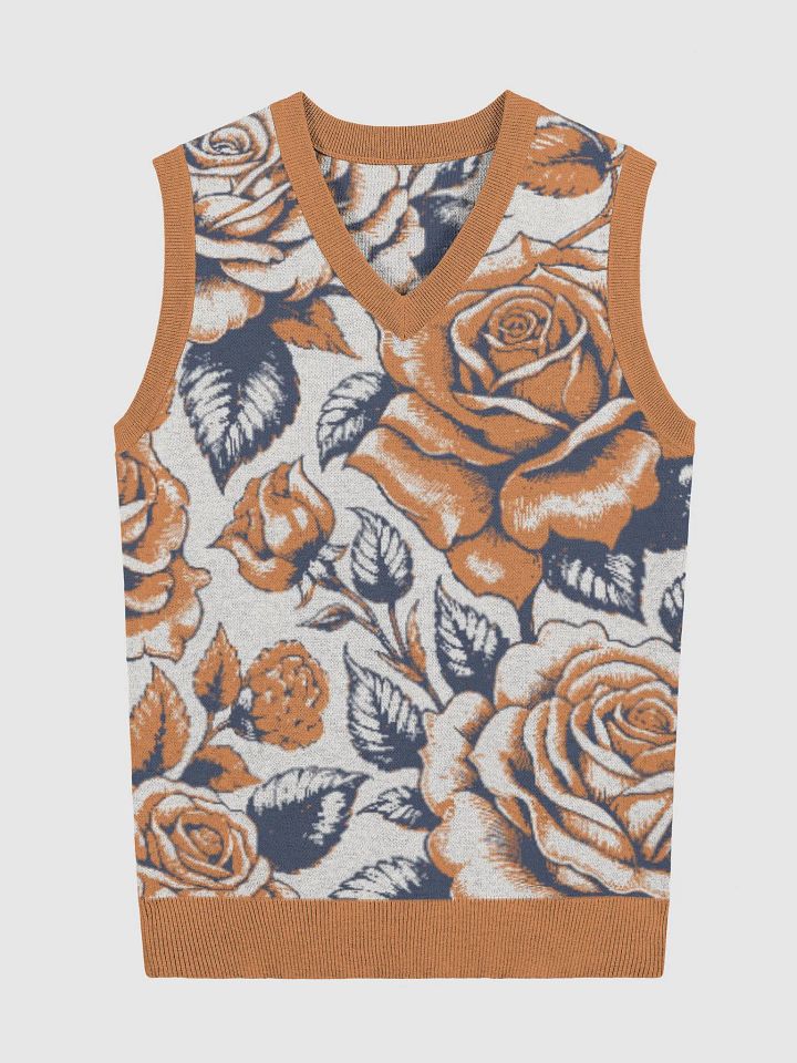 Blossom Jacquard V-Neck Vest product image (1)