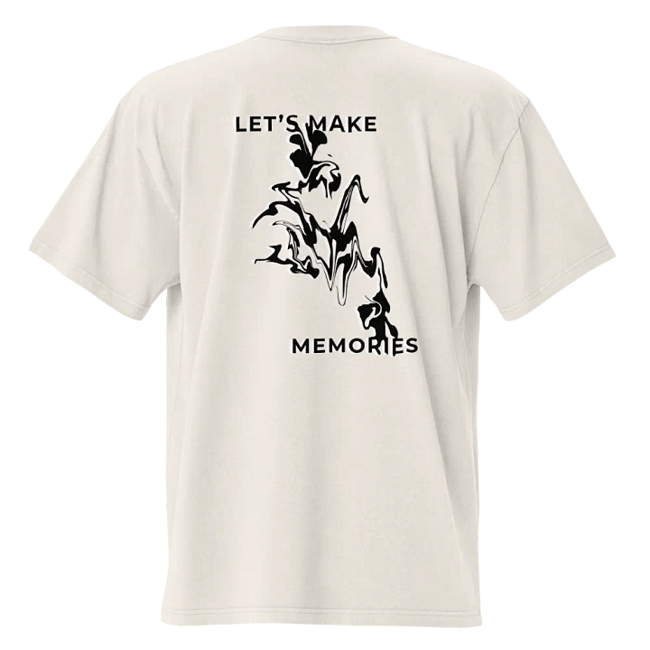 Let's Make Memories Oversized Premium Tee V3 product image (1)