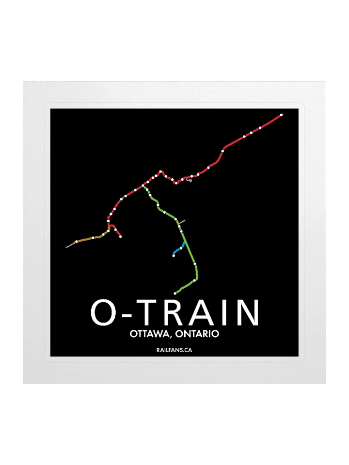 The Rail Fans Canada Transit Sticker - O-Train product image (1)