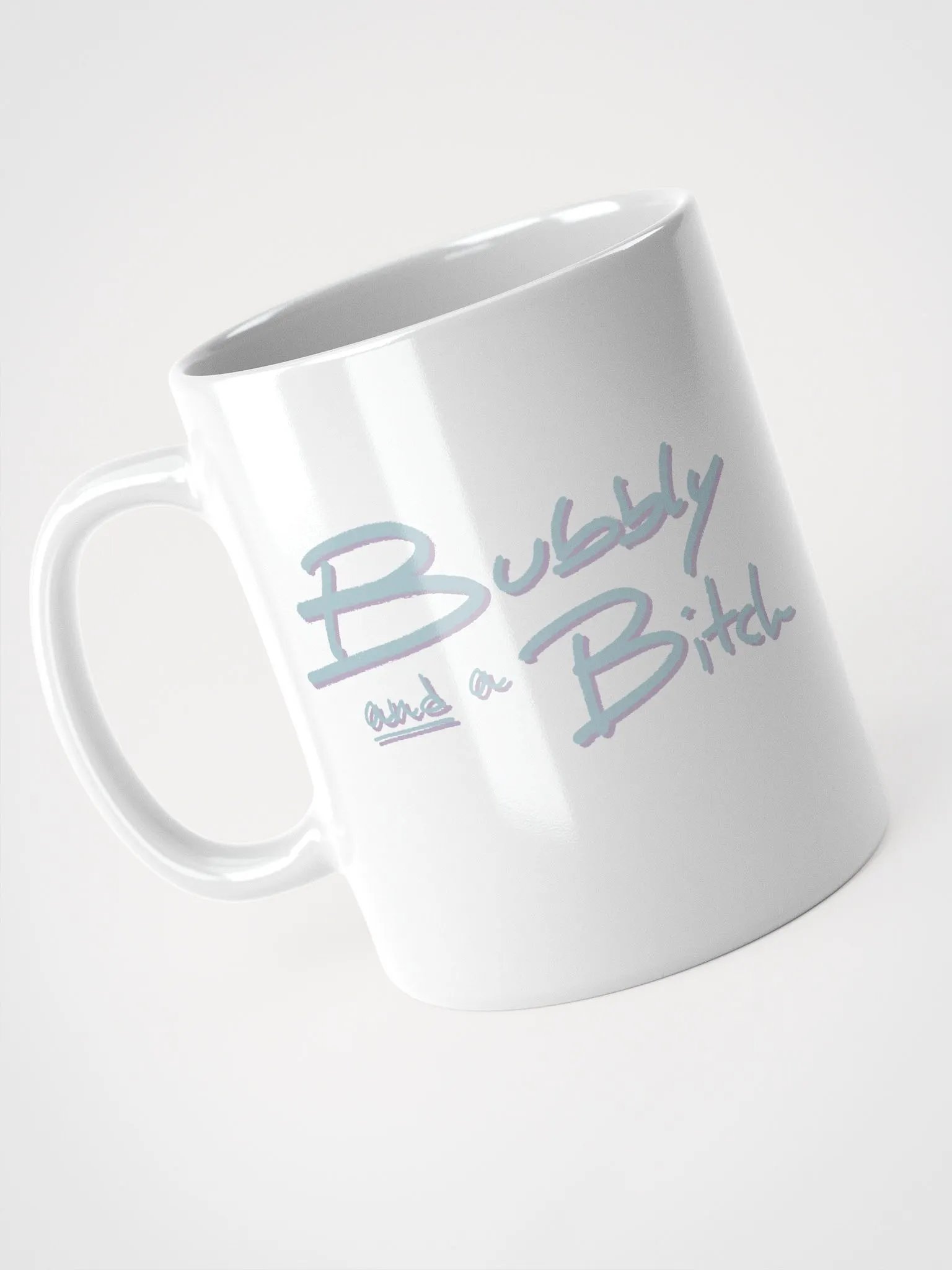 Bubbly and a B*tch (cotton candy shadow design) mug product image (6)