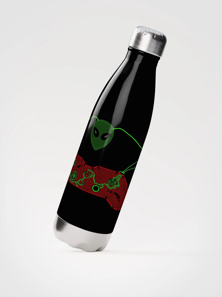 Neon Alien Gaming Controller Water Bottle product image (2)