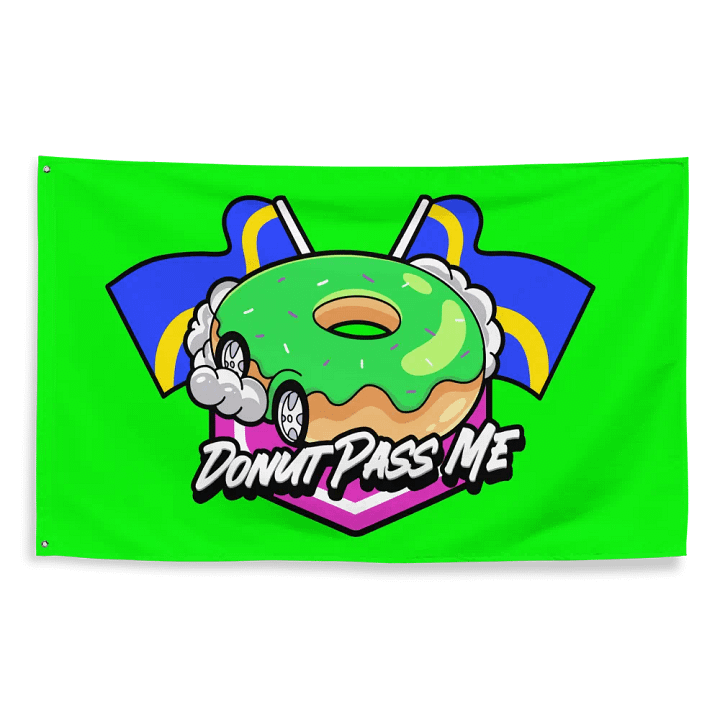 Donut Pass Me Flag product image (2)