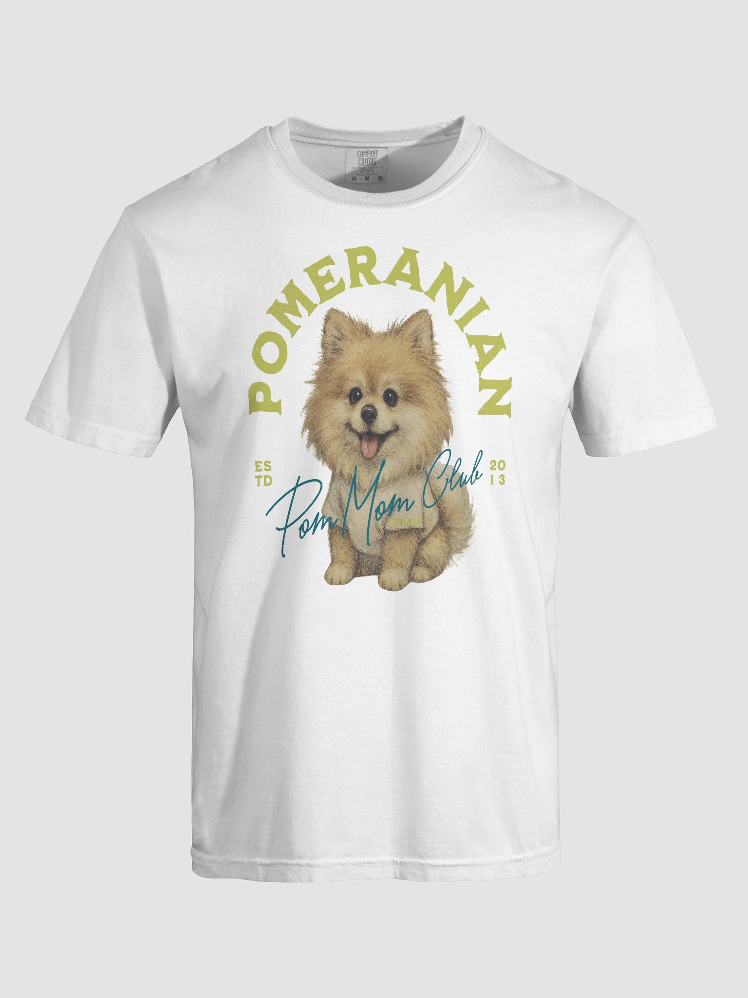 Pomeranian Tshirt Yellow product image (167)