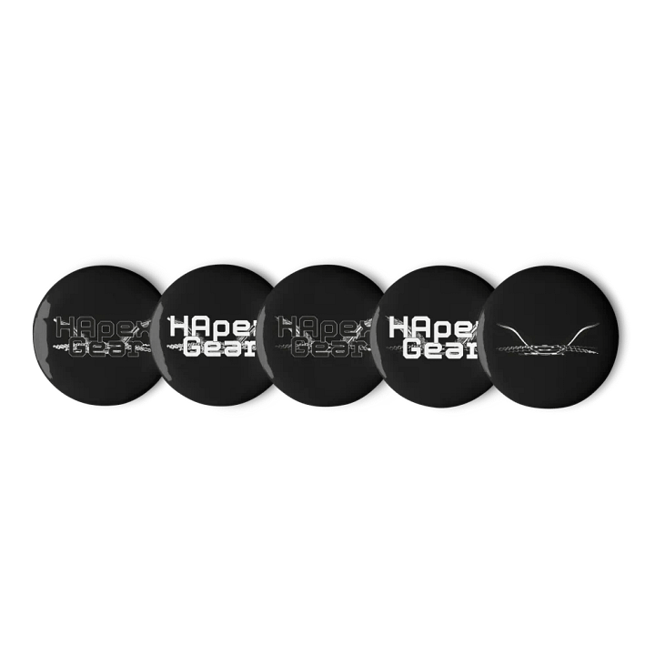 HApex Gear Print Logo - Set of Pin Buttons product image (1)