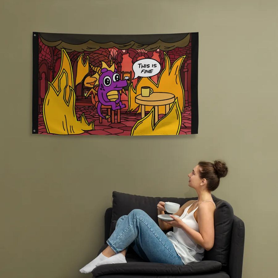 This is fine Dragon | Flag product image (12)