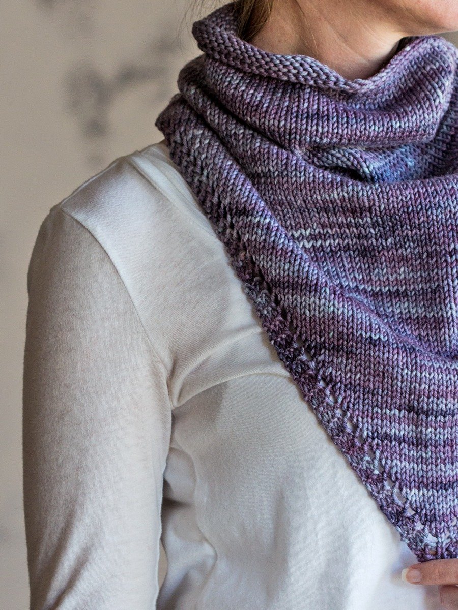 Triangle Scarf Bandana Knitting Pattern - Cheerful product image (6)