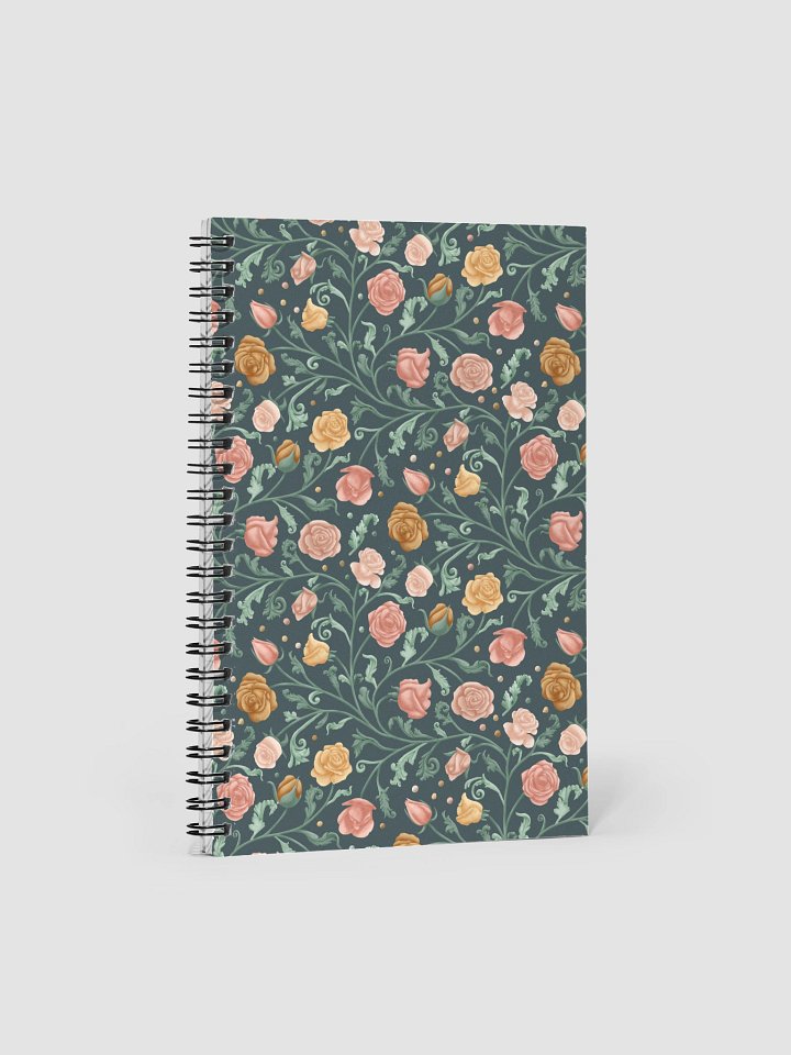 Spiral notebook magical garden of renaissance. Elegant floral journal for creative souls product image (1)