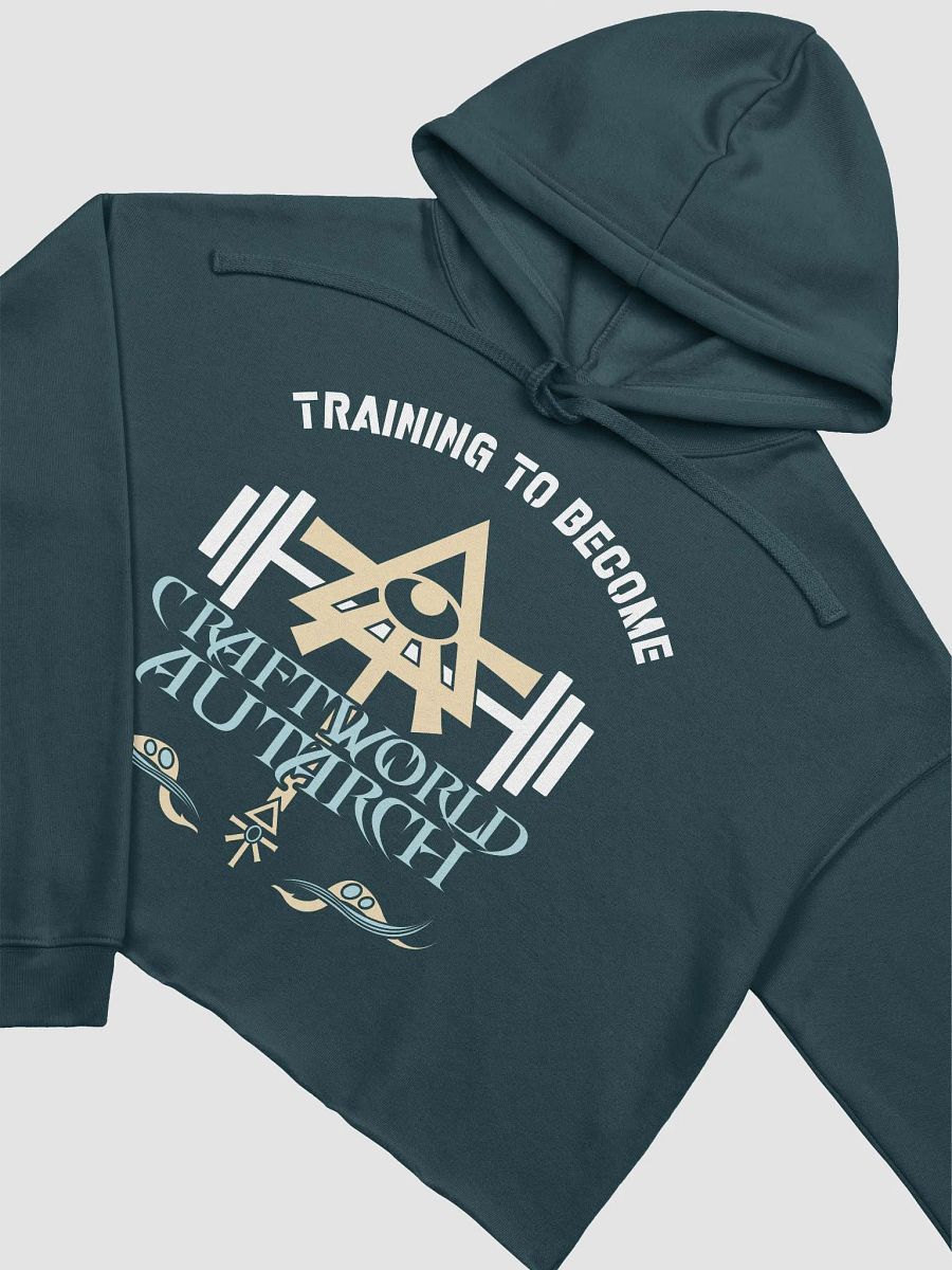 Training to Become Craftworld Autarch - Warhammer Aeldari Gym Croptop Hoodie product image (8)