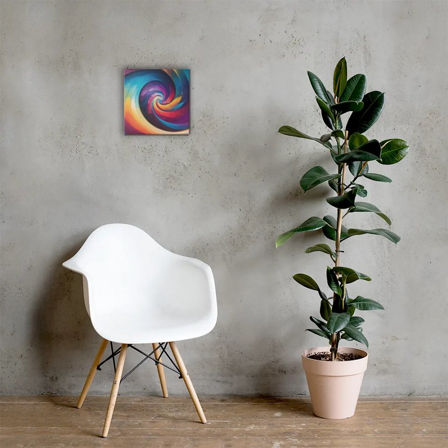 The Psychedelic Rainbow Spiral Canvas product image (6)