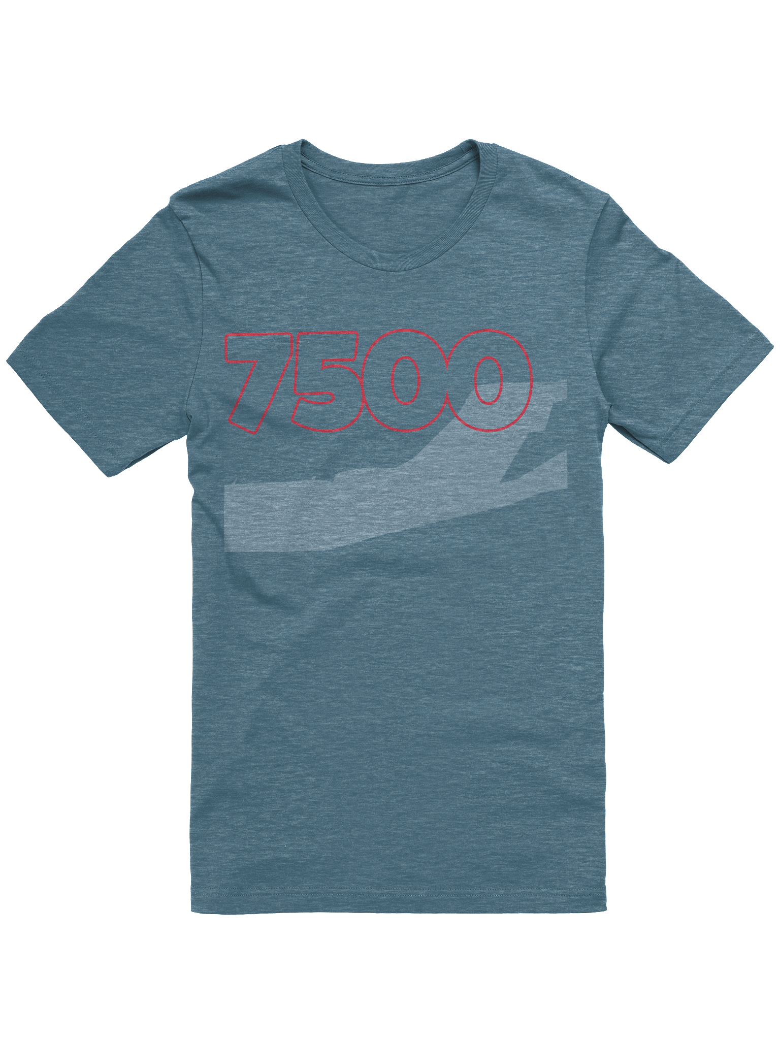 Abstract 7500 Red Line T-Shirt product image (4)