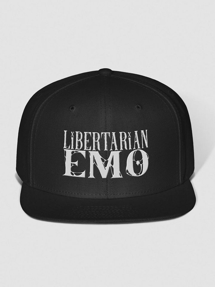 Libertarian Emo - Embroidered SnapBack White product image (1)