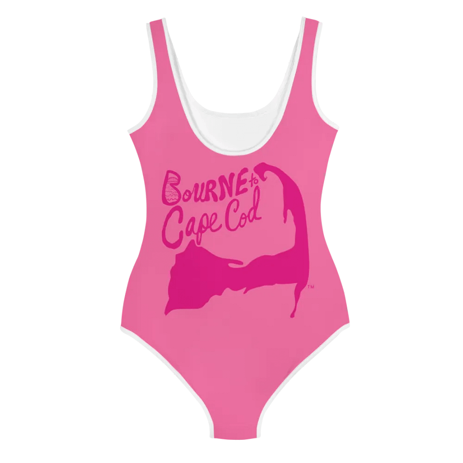 💖Girls' | YOUTH | Pink Power Wave | BRN.2C.C.™ | Swimsuit 👙| Pink Logos product image (3)
