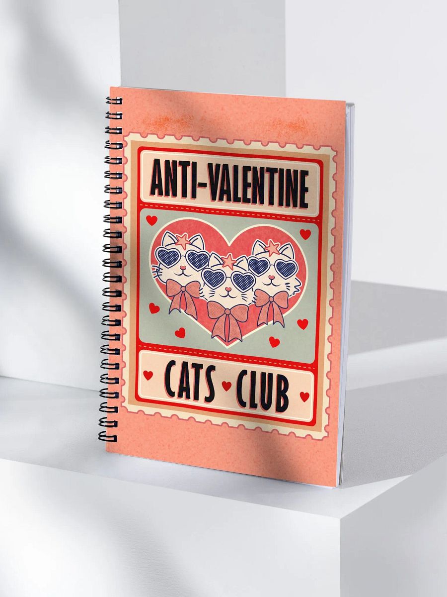 Galentine Cats Club - spiral notebook product image (4)