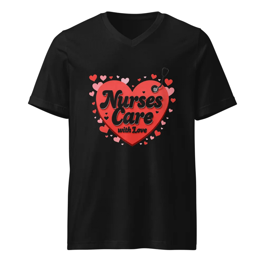Nurse Love Heart V-Neck Tee product image (1)