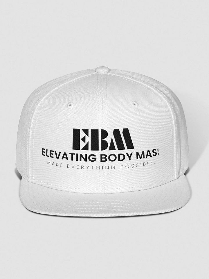 EBM Snap Back Cap (Black Logo) product image (1)