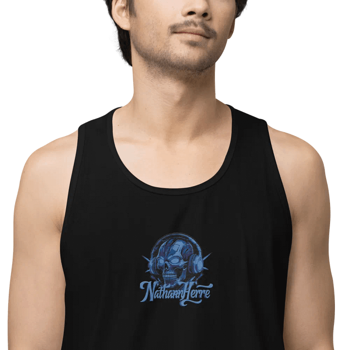 Glowing Skull Soundwaves Tank Top product image (1)