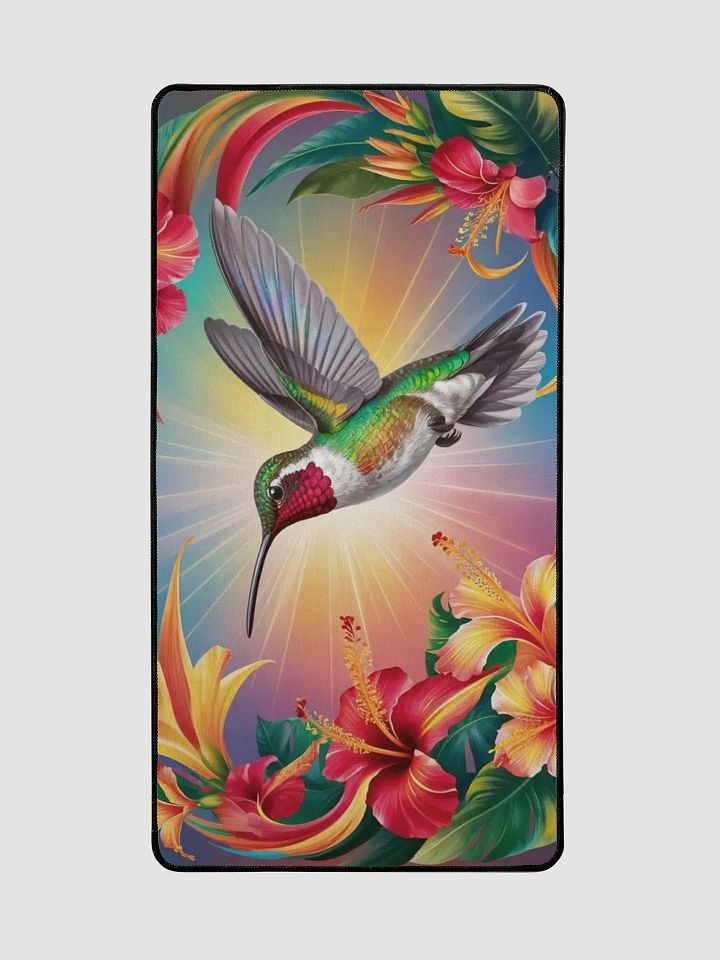 Radiant Hummingbird Desk Mat product image (2)