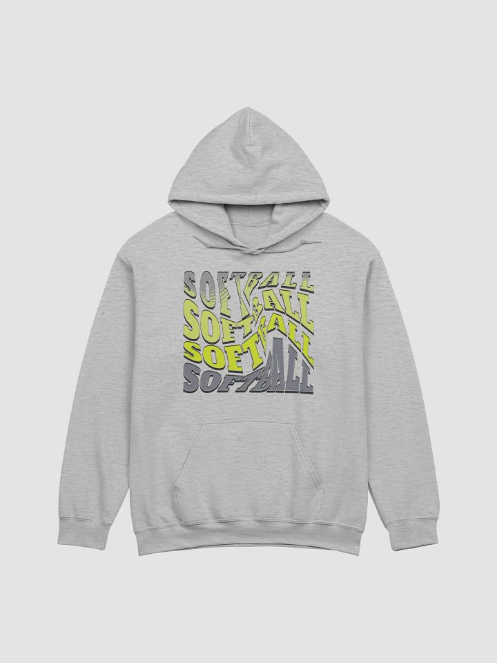 Swirl Softball Typography Explosion Hoodie product image (25)