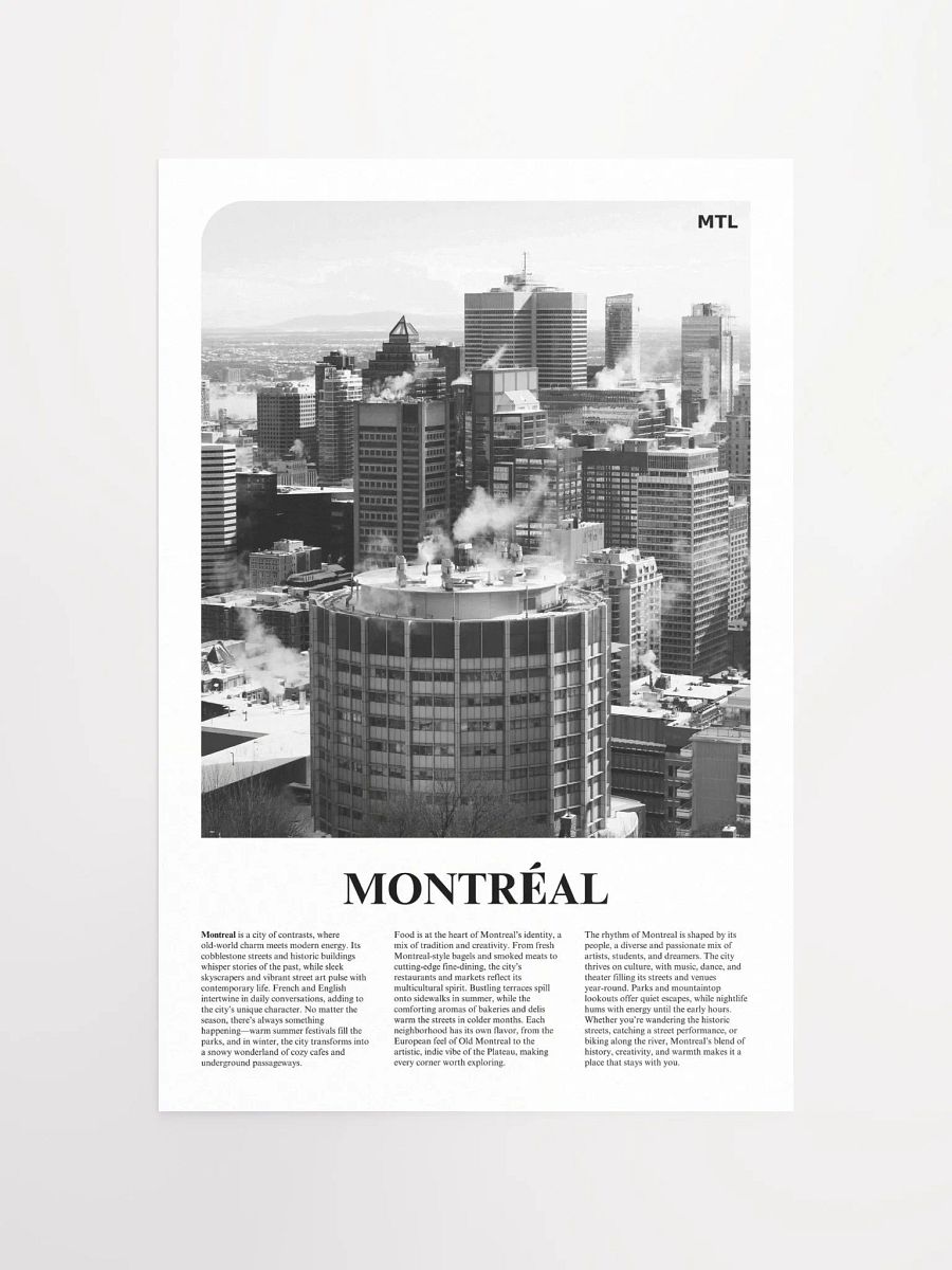 Montreal 01 Newspaper Poster product image (5)