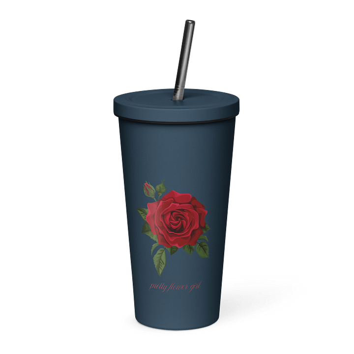 Pretty Flower Girl Insulated Tumbler product image (2)