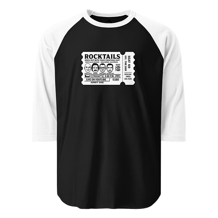 Rocktails Ticket Raglan T-Shirt product image (1)