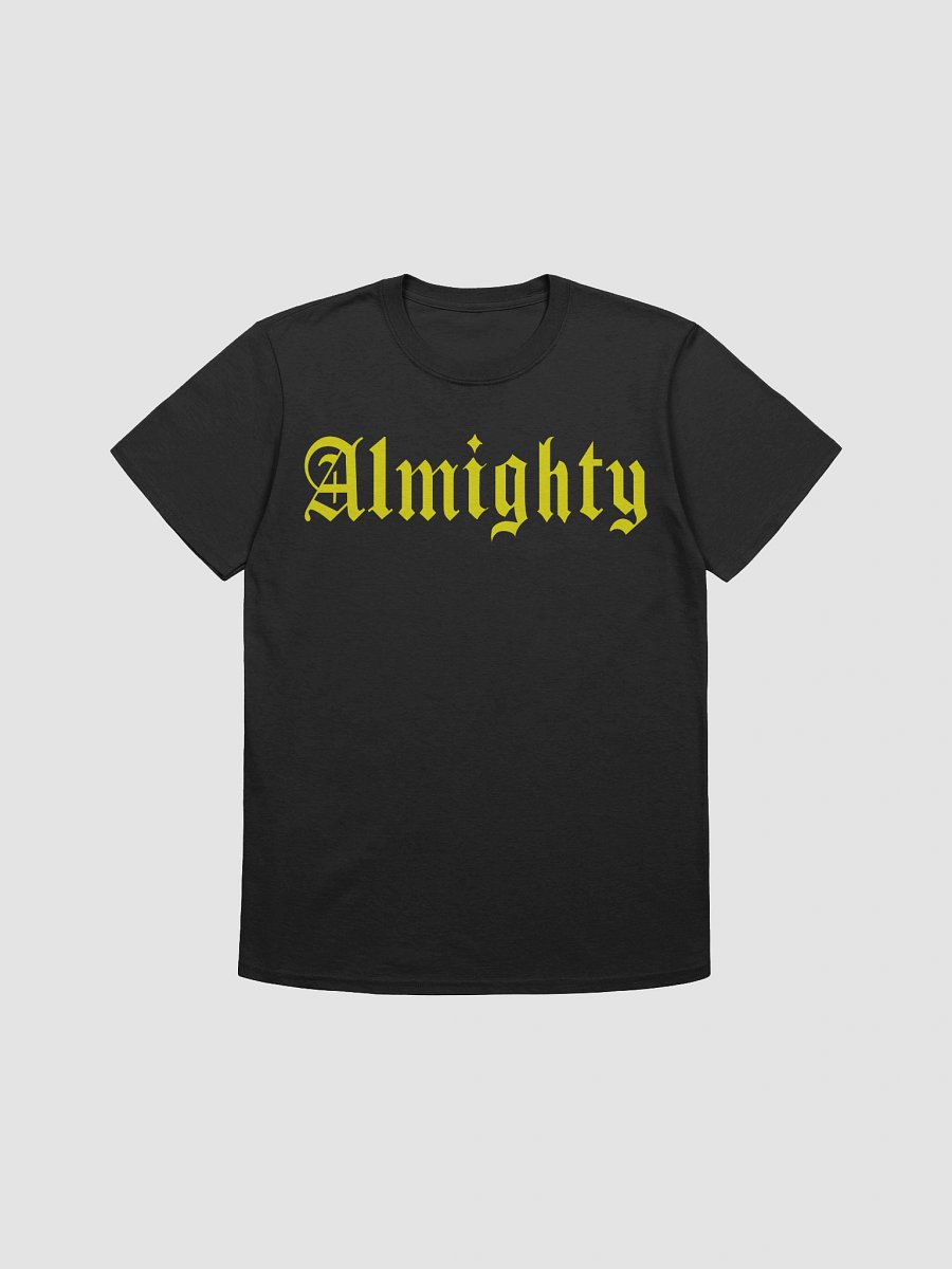 Almighty T-Shirt (Black/Yellow) product image (1)