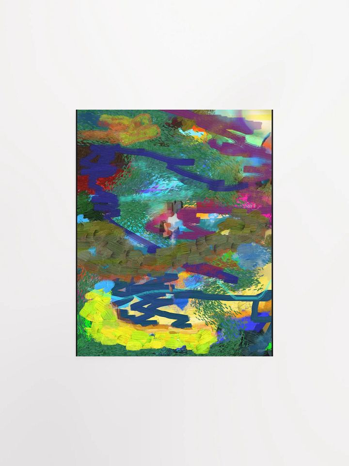 Garden & Ponds Artwork | Vibrant Abstract Expressionism Poster product image (1)