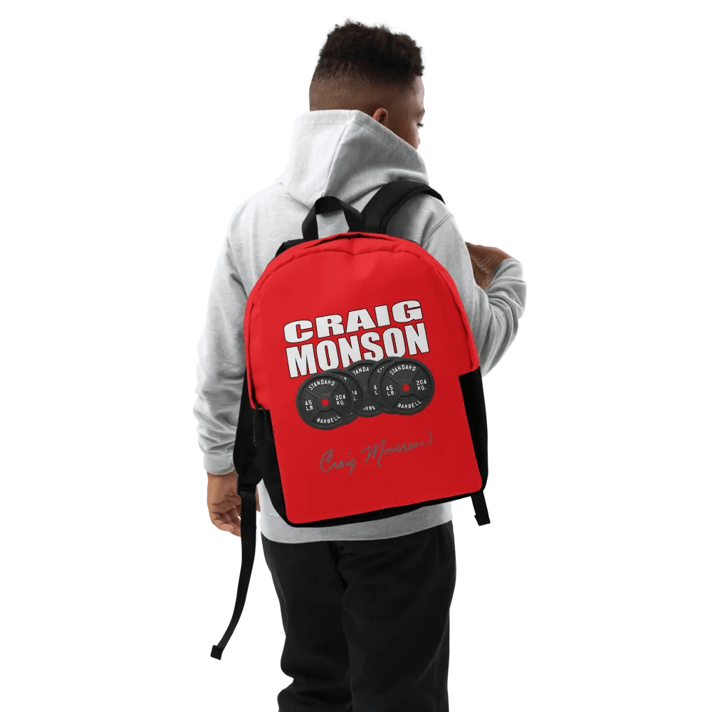 Craig Monson Barbell Signature Series Backpack (Red) product image (9)