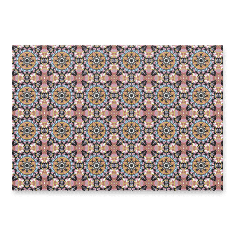 Bike Kaleidoscope Pattern WRAPPING PAPER product image (1)