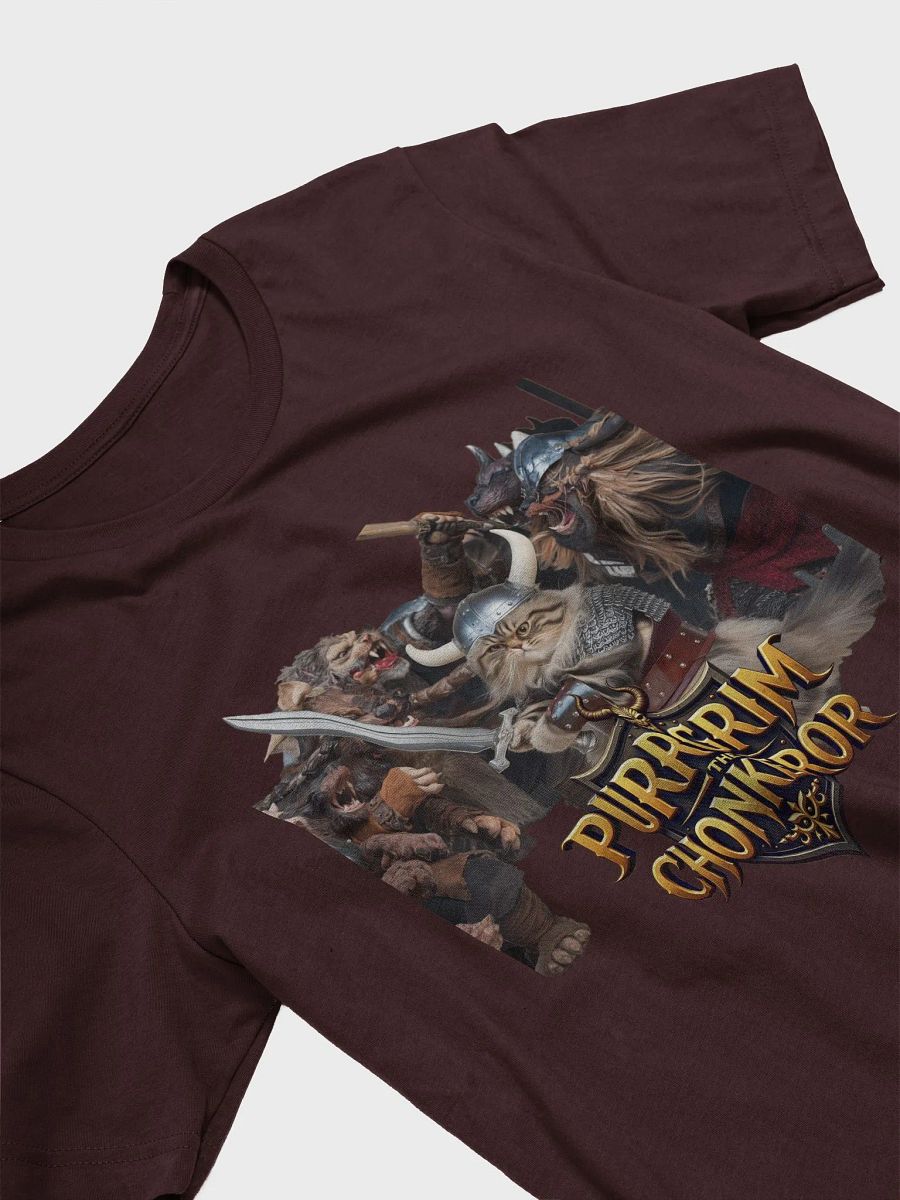Purrgrim the Chonkeror Viking Warrior Cat T-Shirt product image (3)