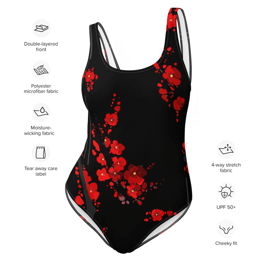 Sakura Blossom Burst - Swimsuit Black product image (2)