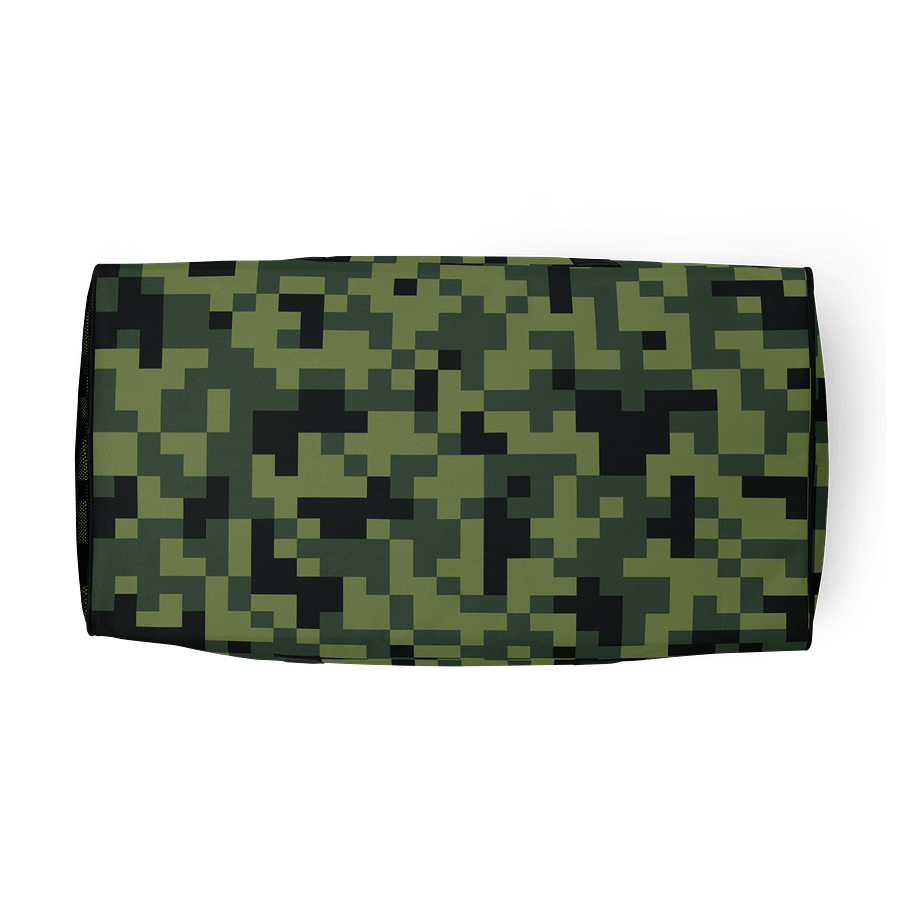Military Green Camouflage Pixels Camo Pattern Duffle Bag product image (6)