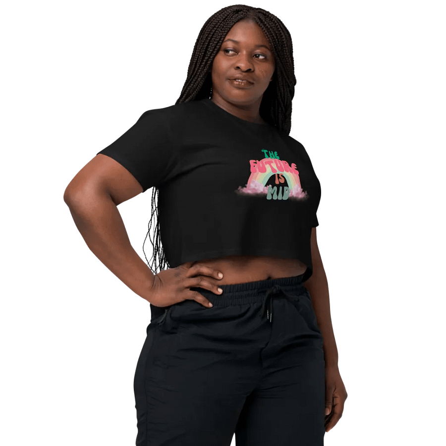 The Future is Mid Retro Crop Top product image (13)