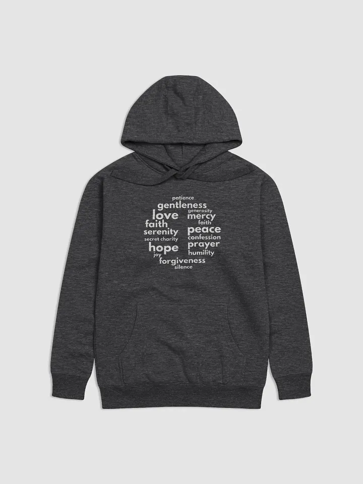 Inspirational Virtues Hoodie with Cross product image (1)