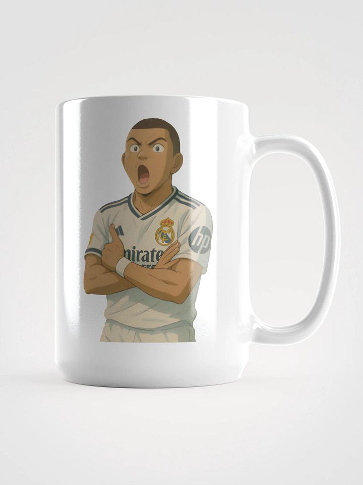 Glossy Mug - Kylian Mbappe Goal Celebration - Real Madrid (Various Colours) product image (1)