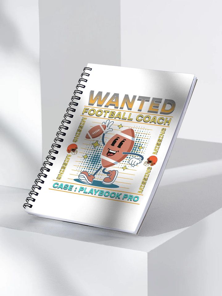 Wanted Coach Football Playbook Pro Spiral Notebook product image (2)