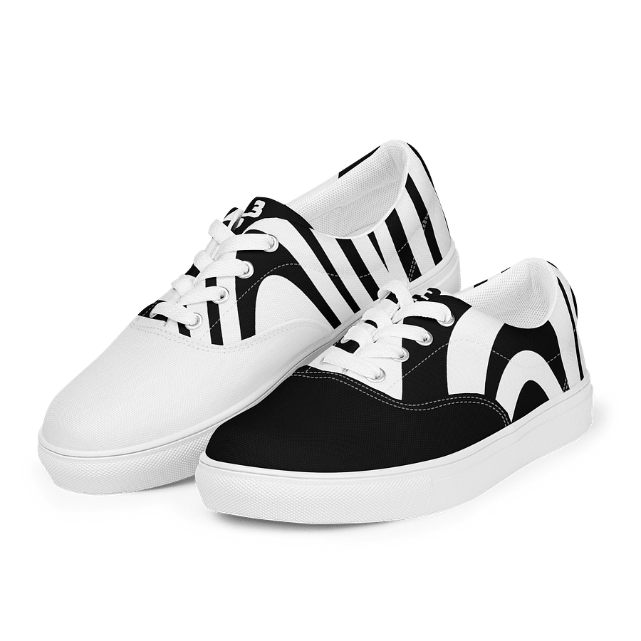 S³ Abstract Yin And Yang Laced Canvas Shoes product image (3)