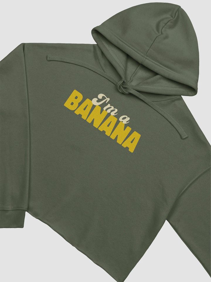 I'm a Banana fleece crop hoodie product image (2)